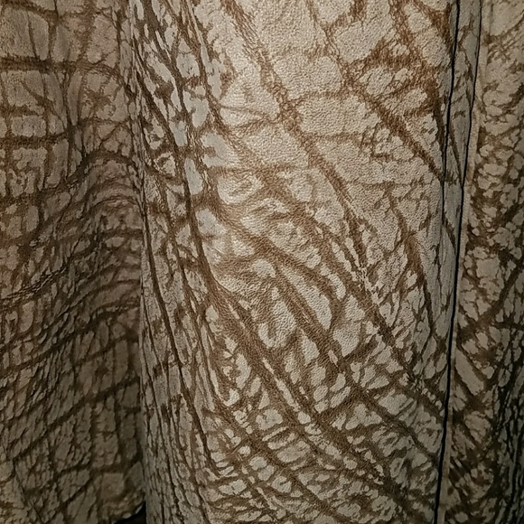 Vintage leatherish maxi swing skirt - Picture 2 of 5